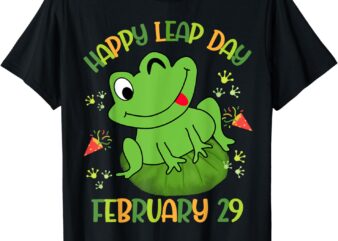 Happy Leap Day Year 2024 February 29th Funny Frog lovers T-Shirt