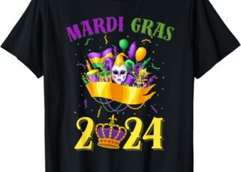 Happy Mardi Gras 2024 Tee Carnival Mardi Gras 2024 Men Women T-Shirt