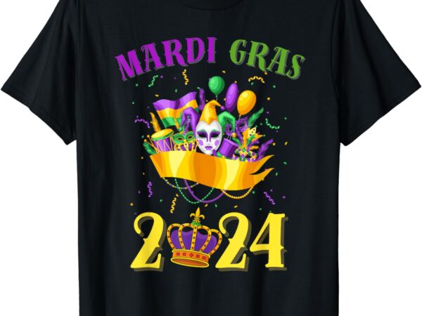 Happy mardi gras 2024 tee carnival mardi gras 2024 men women t-shirt