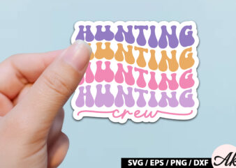 Hunting crew Retro Sticker