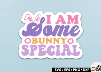 I am some bunny special Retro Sticker