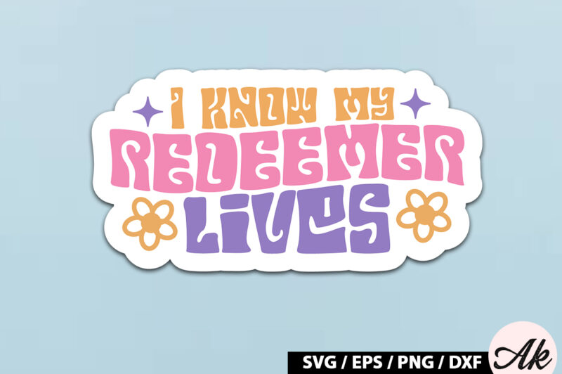 Retro Easter Sticker SVG Bundle