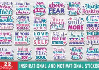 Inspirational and Motivational Stickers Bundle