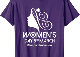 International Women’s Day 2024 8 March IWD Inspire Inclusion T-Shirt