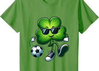 Kids kids boys soccer lovers players st patricks day shamrock tee t-shirt