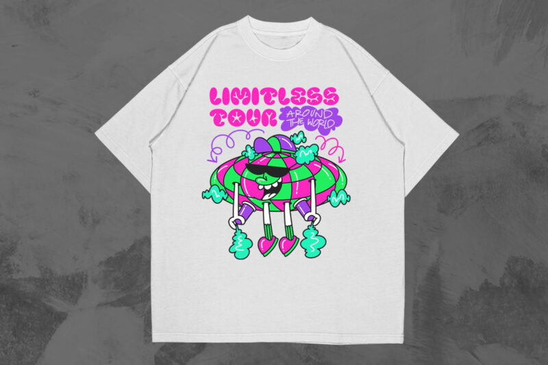 Most Trending Streetwear Mega Bundle, Graphic T shirt Vector, Y2k, Graffiti, Cyberpunk, Brutalism, Urban T-shirt Designs Commercial Use