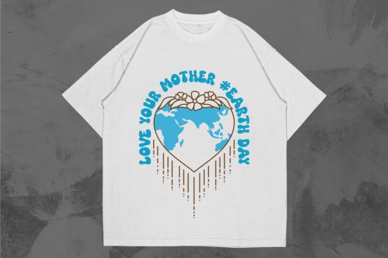 Environmental and Earth Day Graphic T shirts Vector, Earth Day T shirt Designs Bundle