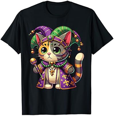 Mardi gras cat extravaganza t-shirt