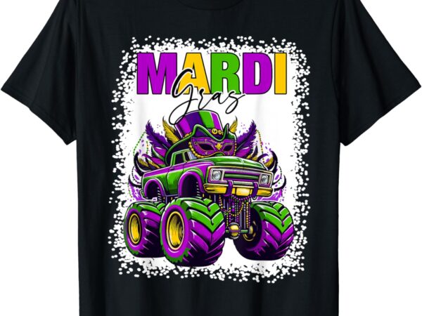 Mardi gras kids outfit monster truck fun boy mardi gras 2024 t-shirt Mardi gras kids outfit monster truck fun boy mardi gras 2024 t-shirt
