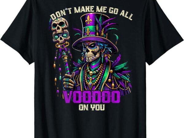 Mardi gras priest top hat new orleans witch doctor voodoo t-shirt