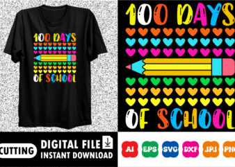 100 days of School Shirt, Teacher Gift, School Shirt, Gift For Teacher, Shirt Gift for Teachers, Kindergarten Back days o