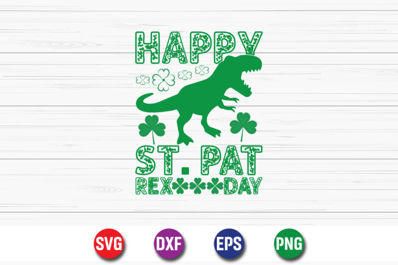 Happy St. Patrick’s Day SVG T-shirt Design Print Template