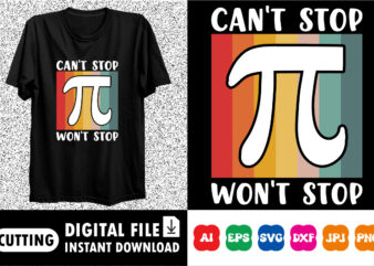 Happy pi day shirt design print template