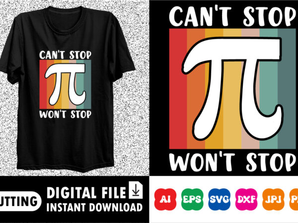 Happy pi day shirt design print template