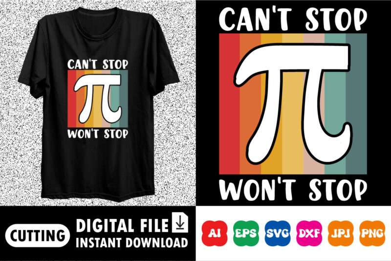 Happy pi day shirt design print template