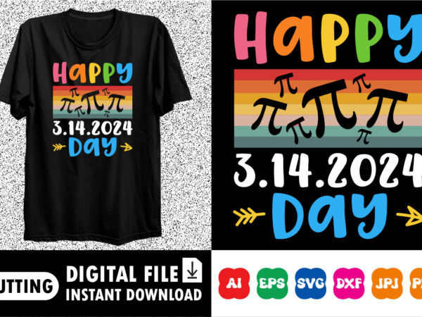 Happy pi day shirt design print template