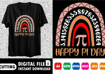 Happy pi day shirt design print template