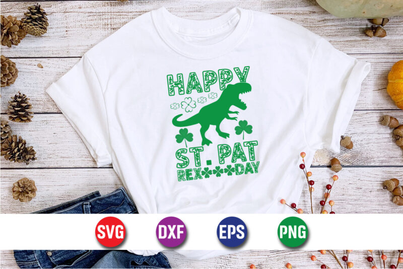 Happy St. Patrick’s Day SVG T-shirt Design Print Template