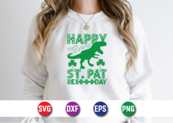 Happy St. Patrick’s Day SVG T-shirt Design Print Template