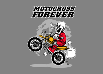 Motocross Forever t shirt designs for sale