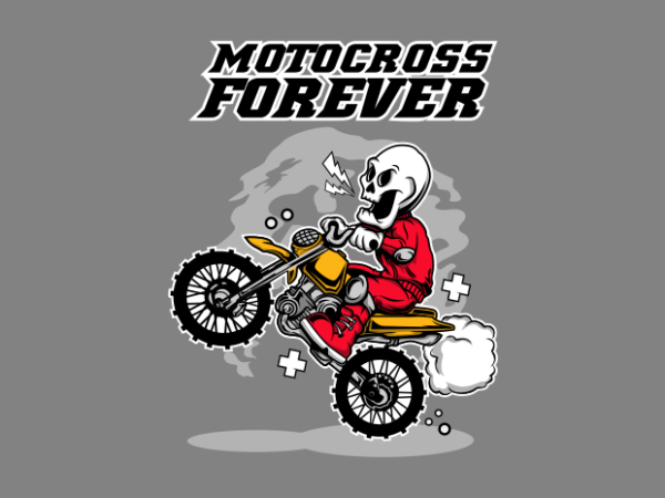 Motocross forever t shirt designs for sale