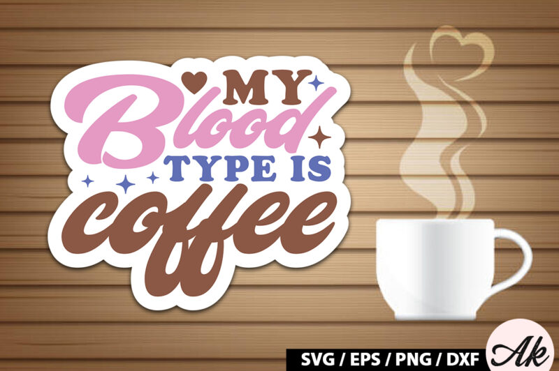 Retro Coffee Sticker SVG Bundle