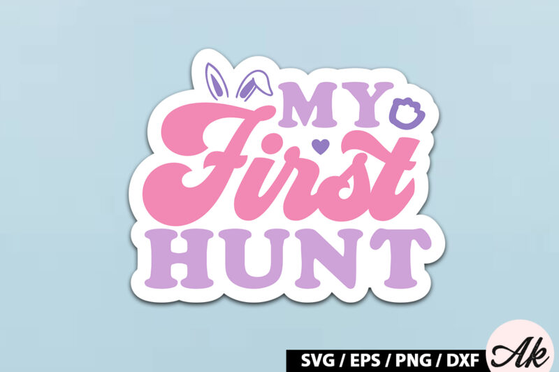 Retro Easter Sticker SVG Bundle