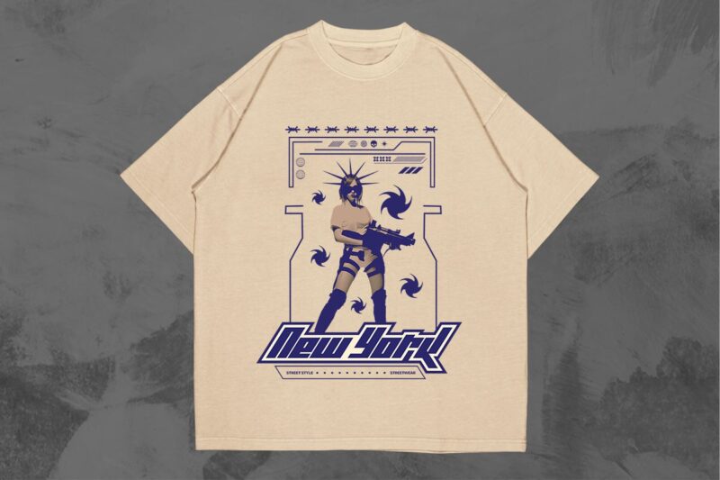 Most Trending Streetwear Mega Bundle, Graphic T shirt Vector, Y2k, Graffiti, Cyberpunk, Brutalism, Urban T-shirt Designs Commercial Use