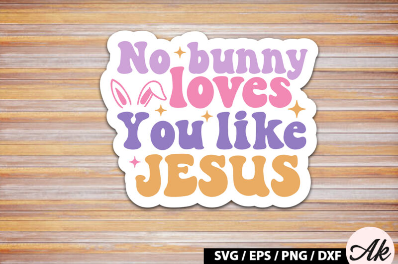 Retro Easter Sticker SVG Bundle