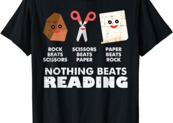 Nothing Beats Reading Book Librarian Across America Kids T-Shirt