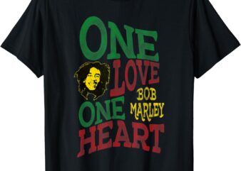 Official Bob Marley One Love One Heart T-Shirt