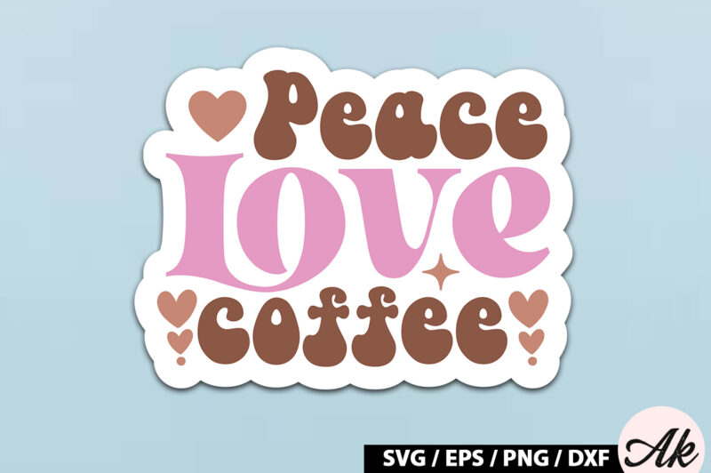 Retro Coffee Sticker SVG Bundle