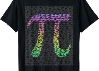 Pi shirt for teacher vintage 3.14 pi digits happy pi day t-shirt