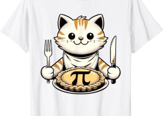 Pi day cat t-shirt