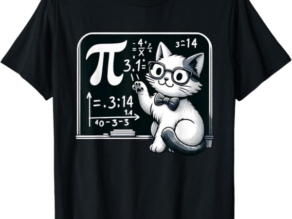 Pi day cat t-shirt