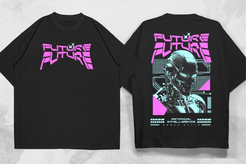 Most Trending Streetwear Mega Bundle, Graphic T shirt Vector, Y2k, Graffiti, Cyberpunk, Brutalism, Urban T-shirt Designs Commercial Use