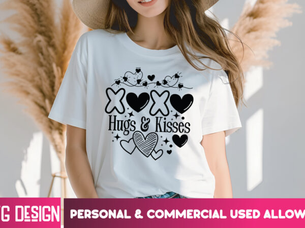 Xoxo hugs & kisses t-shirt design, xoxo hugs & kisses svg design, valentine quotes, happy valentine’s day svg,valentine’s day svg design