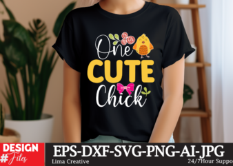 One Cute Chick SVG Cut File, Happy easter SVG PNG, Easter Bunny Svg, Kids Easter Svg, Easter Shirt Svg, Easter Teacher Svg, Bunny Svg, svg f t shirt design online