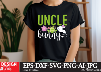 Uncle bunny SVG Cut File, Happy easter SVG PNG, Easter Bunny Svg, Kids Easter Svg, Easter Shirt Svg, Easter Teacher Svg, Bunny Svg, svg file