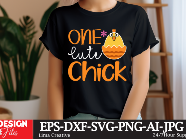 One cute chick svg cut file, happy easter svg png, easter bunny svg, kids easter svg, easter shirt svg, easter teacher svg, bunny svg, svg f t shirt design online