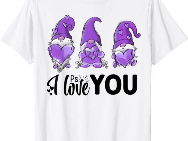 Ps i love you day purple gnomes 2024 t-shirt