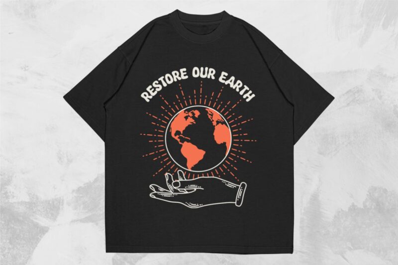 Environmental and Earth Day Graphic T shirts Vector, Earth Day T shirt Designs Bundle