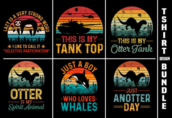 Retro Vintage Sunset T-Shirt Mega Bundle, sunset t shirt design, beach sunset t-shirt design, summer sunset t-shirt design ideas, sunset