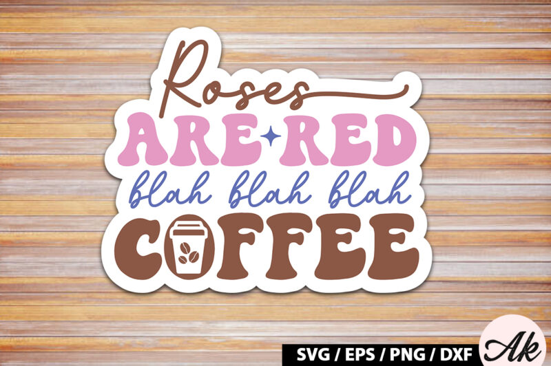 Retro Coffee Sticker SVG Bundle