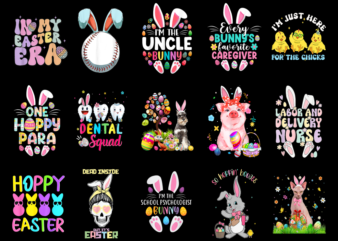 15 Easter Day Shirt Designs Bundle P3 CL, Easter Day T-shirt, Easter Day png file, Easter Day digital file, Easter Day gift, Easter Day down