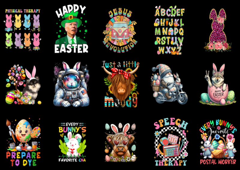 15 Easter Day Shirt Designs Bundle P8 CL, Easter Day T-shirt, Easter Day png file, Easter Day digital file, Easter Day gift, Easter Day down