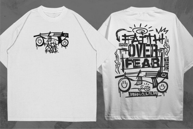 Most Trending Streetwear Mega Bundle, Graphic T shirt Vector, Y2k, Graffiti, Cyberpunk, Brutalism, Urban T-shirt Designs Commercial Use