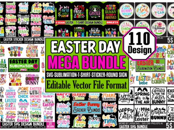 Easter day mega bundle happy easter day mega bundle png file, 50+ easter png, happy easter bundle png, retro easter png, easter life png, fu vector clipart