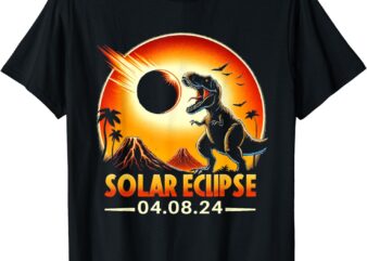 Solar Eclipse TShirt 2024 TRex Wearing Solar Eclipse Glasses T-Shirt