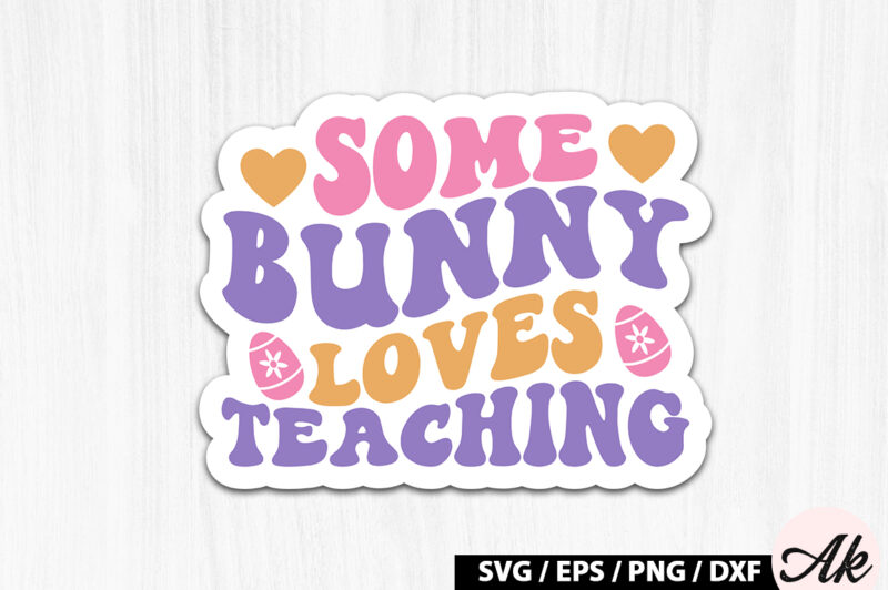 Retro Easter Sticker SVG Bundle